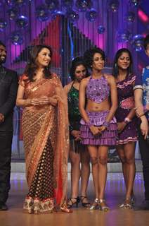 Madhuri Dixit at Jhalak Dikhla Ja press meet at Filmistan. .