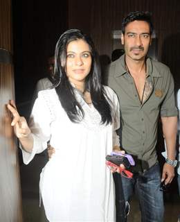 Kajol and Ajay Devgan at Music Release of Toonpoor Ka Sure Hero at Navotel Juhu