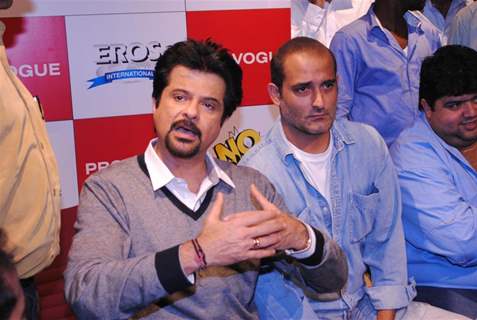 Anil Kapoor and Akshay Khanna at Promotion of ‘No Problem’ at the Provogue Studio, Mumbai