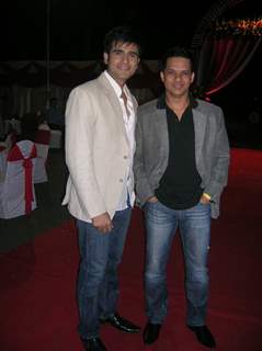 Karan Tacker and Yash Patnaik at Rushad Rana Wedding Reception