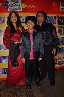 Disha Wakani, Bhavya Gandhi & Dilip Joshi at 500 episodes celebration party of TMKOC