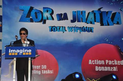 Shahrukh Khan launch Imagine Indian television’s new mega show &quot;Zor Ka Jhatka&quot; at Grand Hyatt Hotel