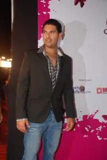 Yuvraj Singh at the Pearls Waves Concert,  Bandra Kurla Complex in Mumbai. .