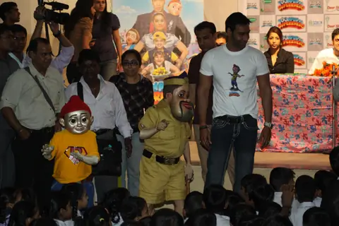 Ajay Devgan at 'Toonpur Ka Superhero' promotional events