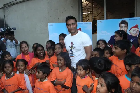 Ajay Devgan at 'Toonpur Ka Superhero' promotional events