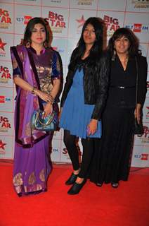 Alka Yagnik at the Big Star Entertainment Awards held at Bhavans College Grounds in Andheri, Mumbai