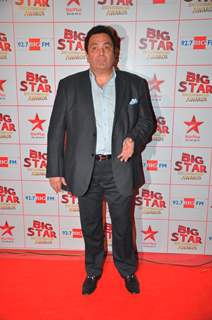 Rishi Kapoor at the Big Star Entertainment Awards held at Bhavans College Grounds in Andheri, Mumbai