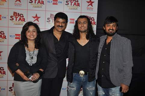 Bollywood celebrities at the Big Star Entertainment Awards held at Bhavans College Grounds in Andheri, Mumbai