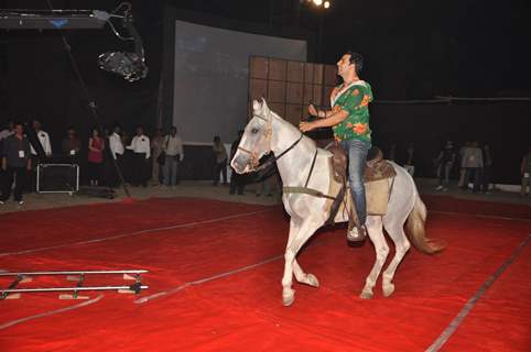 Akshay Kumar at the Big Star Entertainment Awards held at Bhavans College Grounds in Andheri, Mumbai