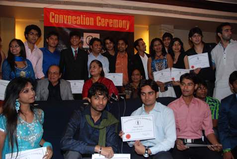 Jaya Bachchan and Vinod Khanna's son Sakshi at Roshan Taneja's academy convocation ceremony at The Club. .