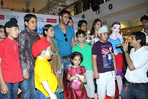 Ajay Devgan at Promotion of movie  &quot;Toonpur Ka Super Hero&quot; at oberoi mall, Mumbai