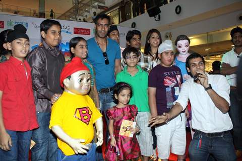 Ajay Devgan at Promotion of movie  &quot;Toonpur Ka Super Hero&quot; at oberoi mall, Mumbai