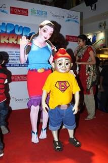 Promotion of movie  &quot;Toonpur Ka Super Hero&quot; at oberoi mall, Mumbai