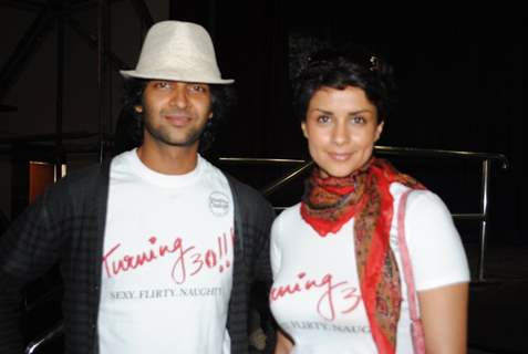 Purab Kohli and Gul Panag at Promotion of movie ''Turning 30!!!'' at IIT Powai ,Mumbai