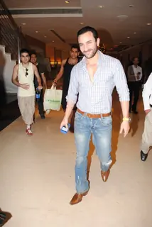 Saif Ali Khan at Press Conf. for the Prakash Jha's upcoming movie ''Aarakashan'' at Novatel, Mumbai
