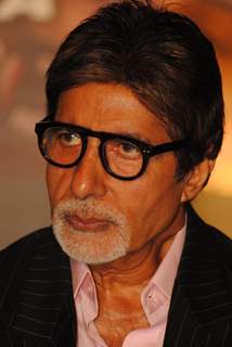 Big B at Press Conf. for the Prakash Jha's upcoming movie ''Aarakshan'' at Novatel, Mumbai