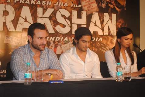 Press Conf. for the Prakash Jha's upcoming movie ''Aarakashan'' at Novatel, Mumbai