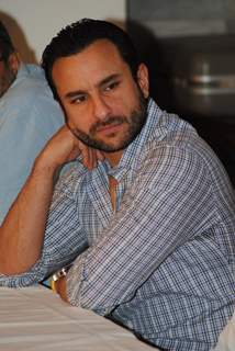 Saif Ali Khan at Press Conf. for the Prakash Jha's upcoming movie ''Aarakashan'' at Novatel, Mumbai