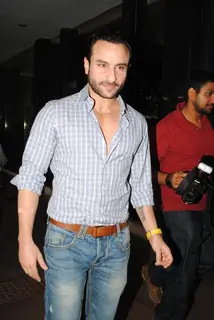 Saif Ali Khan at Press Conf. for the Prakash Jha's upcoming movie ''Aarakashan'' at Novatel, Mumbai