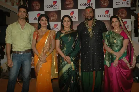 Colors launches Hema Malini's Maati Ki Banno at Dahisar. .