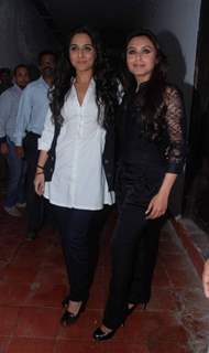 Rani and Vidya in a playful mood at Mood Indigo