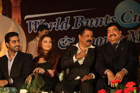 Abhishek Bachchan and Aishwarya Rai Bachchan during an World bunts sports meet of 2010 in Mumbai