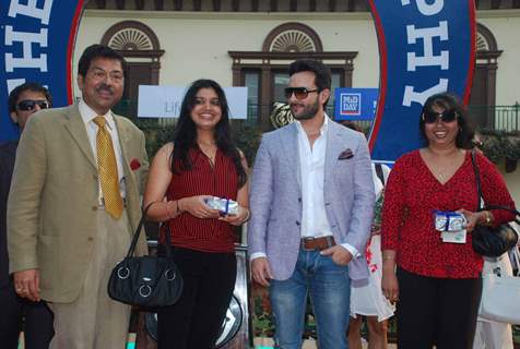 Saif and Arun Nayyar at Mid-day race at Mahalaxmi Race Course. .