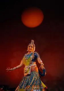 Hema Malini perform in Kolkata on Sunday late evening. .