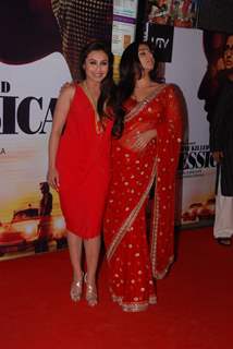 Rani Mukherjee and Vidya Balan at their film No One Killed Jessica Premiere. .