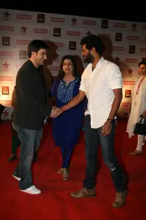 Prabhu Deva, Arbaaz and Farah at 17th Annual Star Screen Awards 2011