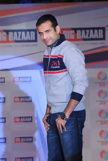 Irfan Khan Pathan at Big Bazaar World Cup Collection Launch, Phoenix Mills
