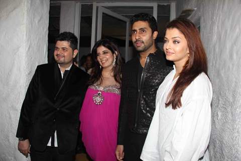 Abhishek and Aishwarya Rai Bachchan at Dabboo Ratnani Calendar Launch at Olive, Bandra, Mumbai