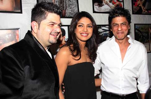 Shahrukh Khan and Priyanka Chopra at Dabboo Ratnani Calendar Launch at Olive, Bandra, Mumbai