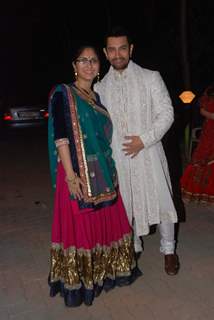 Aamir Khan & Kiran Rao at sangeet photos. .