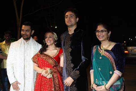 Aamir Khan, Avantika Malik, Imran Khan & Kiran Rao at sangeet photos