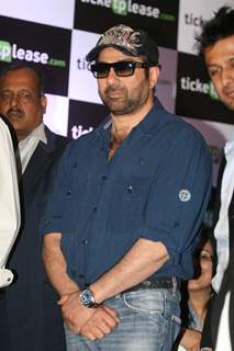 Sunny Deol launched Ajay Devgan's new online venture ticketplease.com at Hotel JW Marriott in Juhu,