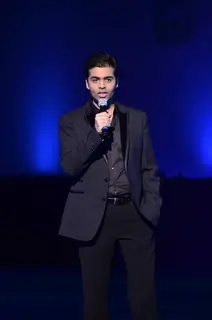 Karan Johar for Manish Malhotra show for Chivas Studio at Mahalaxmi Race Course. .