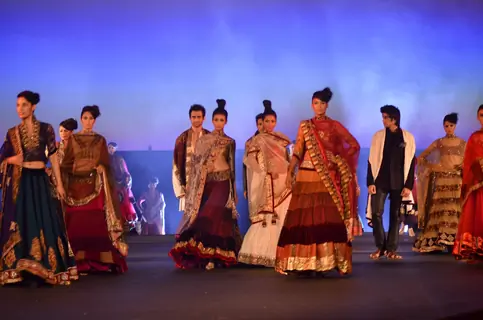 Models walking on the ramp for Manish Malhotra show for Chivas Studio at Mahalaxmi Race Course. .
