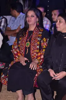 Shabana Azmi for Manish Malhotra show for Chivas Studio at Mahalaxmi Race Course. .