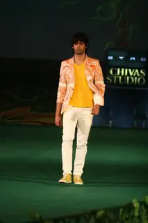 Models walking on the ramp for Chivas Studio Fashion Show at Mahalaxmi Race Course