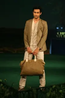 Models walking on the ramp for Chivas Studio Fashion Show at Mahalaxmi Race Course
