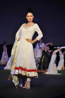 Models walking on the ramp for Manish Malhotra show for Chivas Studio