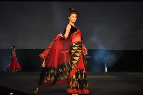 Models walking on the ramp for Manish Malhotra show for Chivas Studio