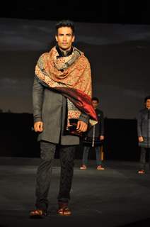 Models walking on the ramp for Manish Malhotra show for Chivas Studio