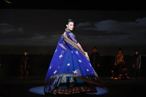 Models walking on the ramp for Manish Malhotra show for Chivas Studio