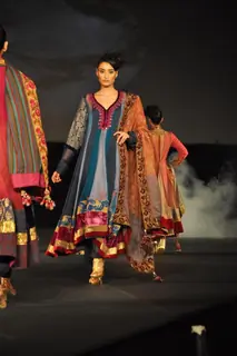 Models walking on the ramp for Manish Malhotra show for Chivas Studio