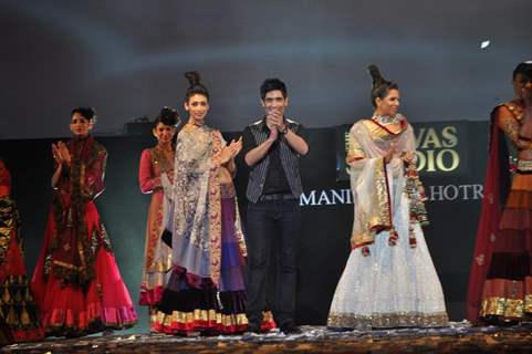 Models walking on the ramp for Manish Malhotra show for Chivas Studio