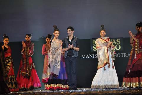 Models walking on the ramp for Manish Malhotra show for Chivas Studio