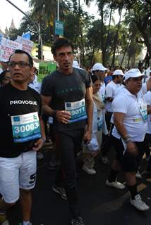 Rahul Dev at Standard Chartered Mumbai Marathon 2011