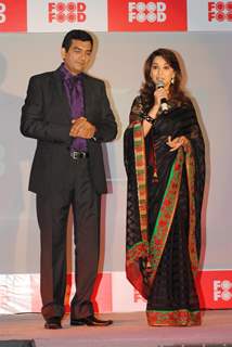 Sanjeev Kapoor and Madhuri Dixit at &quot;Food Food&quot; Channel Launch. .